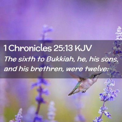 1 Chronicles 25:13 KJV Free Bible Images