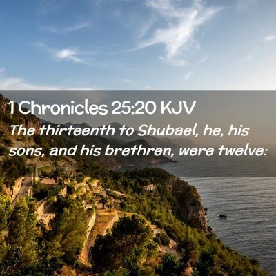 1 Chronicles 25:20 KJV Free Bible Images