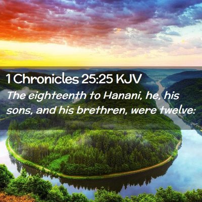 1 Chronicles 25:25 KJV Free Bible Images