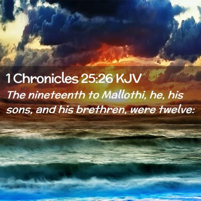 1 Chronicles 25:26 KJV Free Bible Images