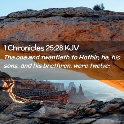 1 Chronicles 25:28 KJV Free Bible Images