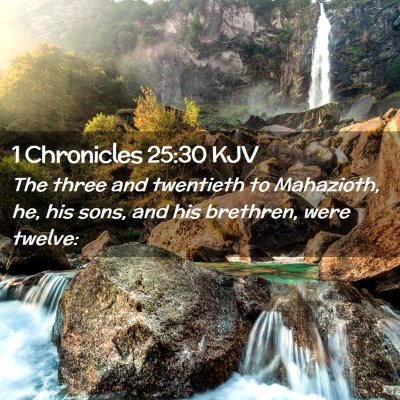 1 Chronicles 25:30 KJV Free Bible Images