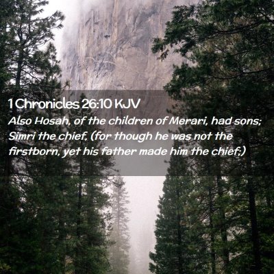 1 Chronicles 26:10 KJV Free Bible Images