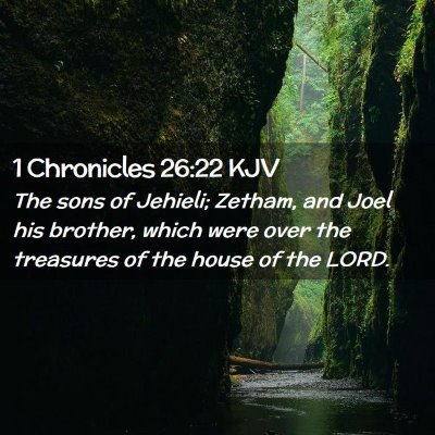 1 Chronicles 26:22 KJV Free Bible Images