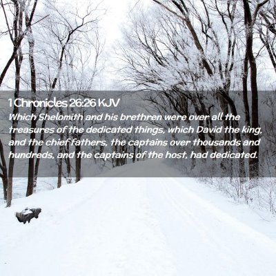 1 Chronicles 26:26 KJV Free Bible Images