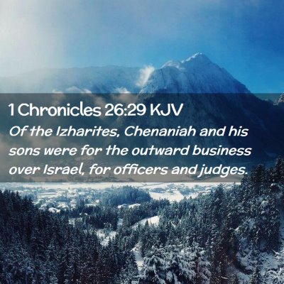 1 Chronicles 26:29 KJV Free Bible Images