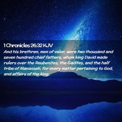 1 Chronicles 26:32 KJV Free Bible Images