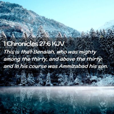 1 Chronicles 27:6 KJV Free Bible Images