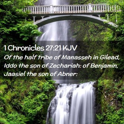 1 Chronicles 27:21 KJV Free Bible Images