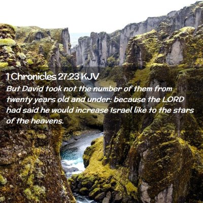 1 Chronicles 27:23 KJV Free Bible Images