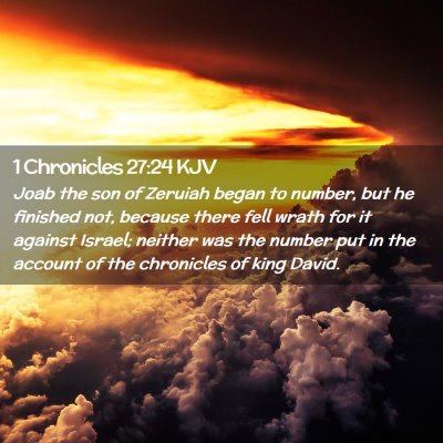 1 Chronicles 27:24 KJV Free Bible Images