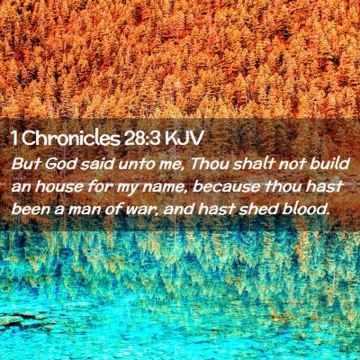 1 Chronicles 28:3 KJV Free Bible Images