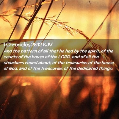 1 Chronicles 28:12 KJV Free Bible Images