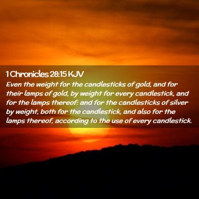 1 Chronicles 28:15 KJV Free Bible Images