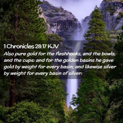 1 Chronicles 28:17 KJV Free Bible Images