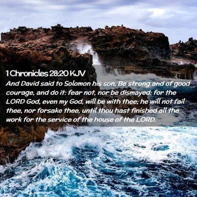 1 Chronicles 28:20 KJV Free Bible Images