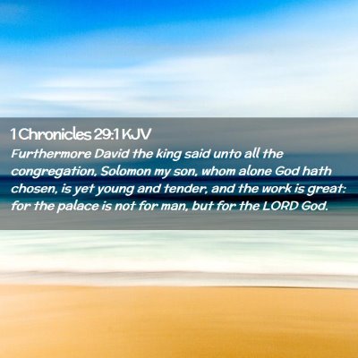 1 Chronicles 29:1 KJV Free Bible Images