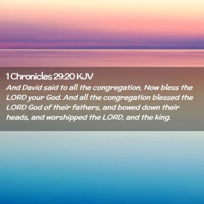 1 Chronicles 29:20 KJV Free Bible Images