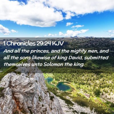 1 Chronicles 29:24 KJV Free Bible Images