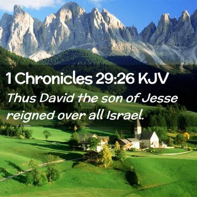 1 Chronicles 29:26 KJV Free Bible Images