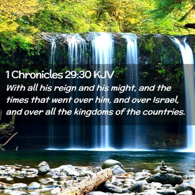 1 Chronicles 29:30 KJV Free Bible Images