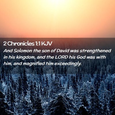 2 Chronicles 1:1 KJV Free Bible Images