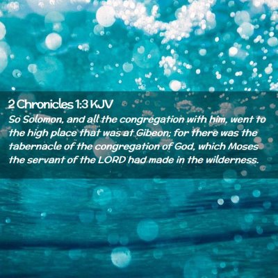 2 Chronicles 1:3 KJV Free Bible Images