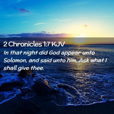 2 Chronicles 1:7 KJV Free Bible Images