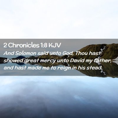 2 Chronicles 1:8 KJV Free Bible Images