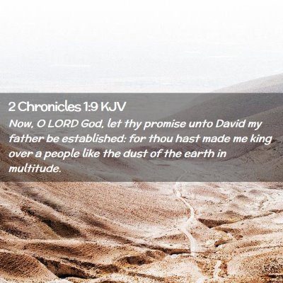 2 Chronicles 1:9 KJV Free Bible Images