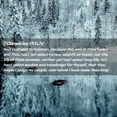 2 Chronicles 1:11 KJV Free Bible Images