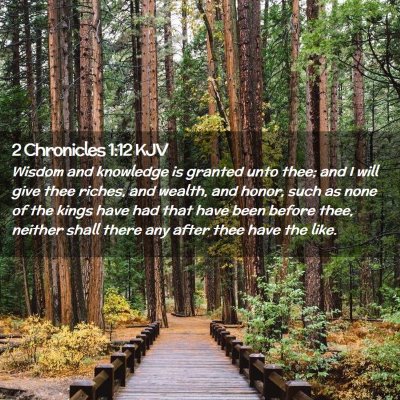 2 Chronicles 1:12 KJV Free Bible Images