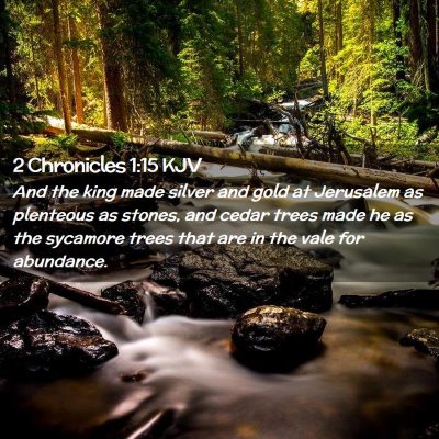 2 Chronicles 1:15 KJV Free Bible Images