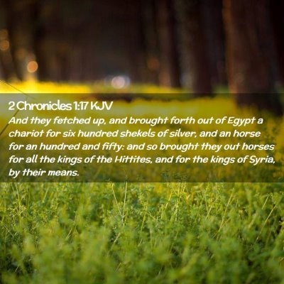 2 Chronicles 1:17 KJV Free Bible Images