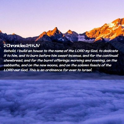 2 Chronicles 2:4 KJV Free Bible Images