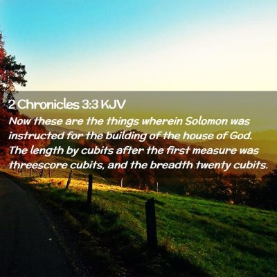 2 Chronicles 3:3 KJV Free Bible Images