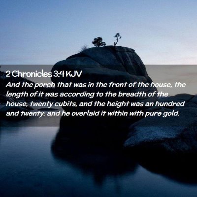 2 Chronicles 3:4 KJV Free Bible Images