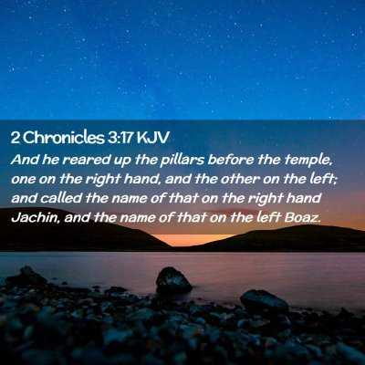 2 Chronicles 3:17 KJV Free Bible Images