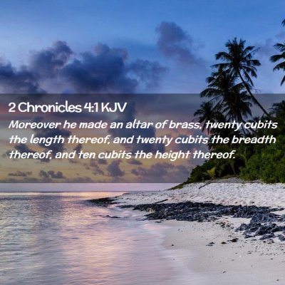 2 Chronicles 4:1 KJV Free Bible Images