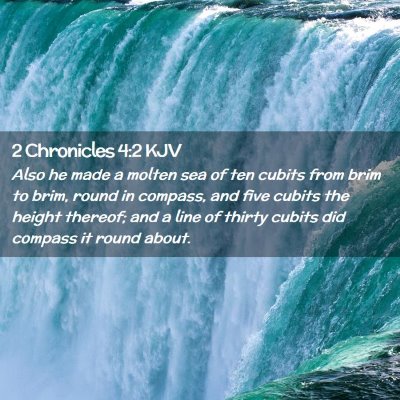 2 Chronicles 4:2 KJV Free Bible Images