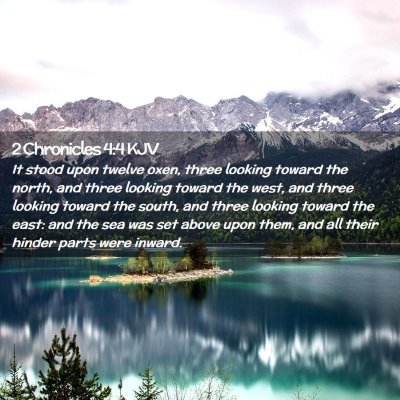 2 Chronicles 4:4 KJV Free Bible Images