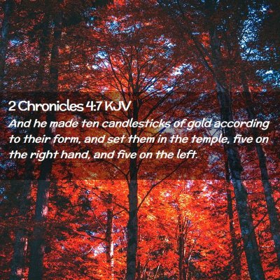 2 Chronicles 4:7 KJV Free Bible Images