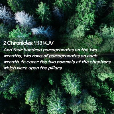 2 Chronicles 4:13 KJV Free Bible Images