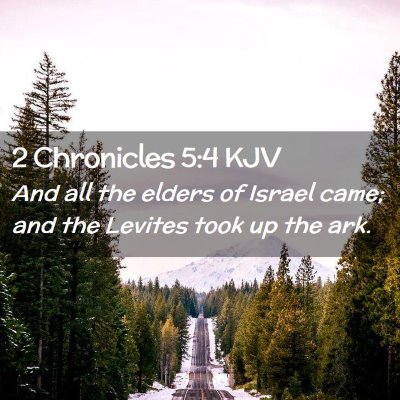 2 Chronicles 5:4 KJV Free Bible Images