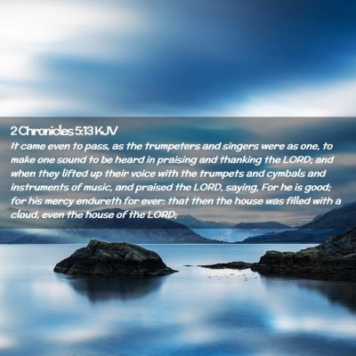 2 Chronicles 5:13 KJV Free Bible Images