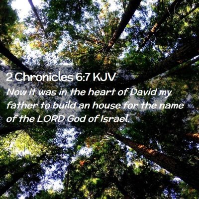 2 Chronicles 6:7 KJV Free Bible Images