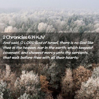 2 Chronicles 6:14 KJV Free Bible Images