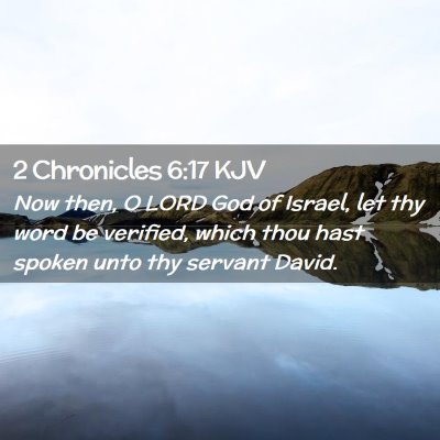 2 Chronicles 6:17 KJV Free Bible Images