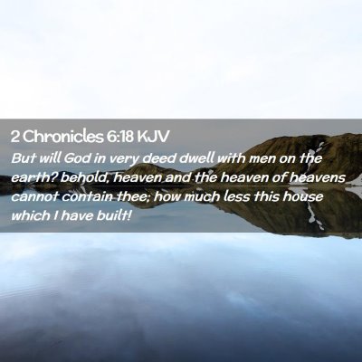 2 Chronicles 6:18 KJV Free Bible Images