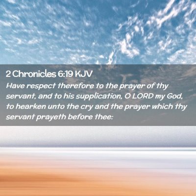 2 Chronicles 6:19 KJV Free Bible Images